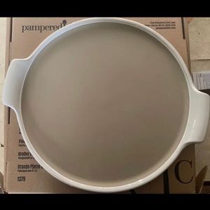 Pampered Chef White Large Round Stone